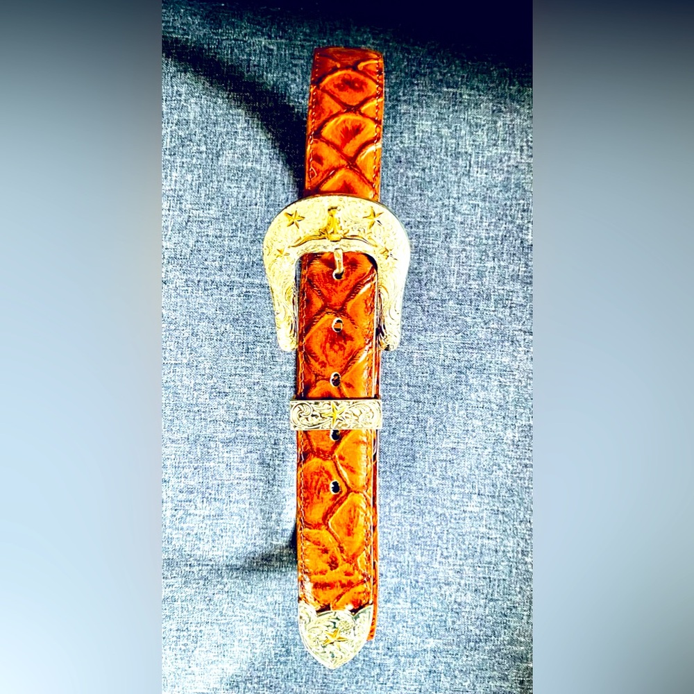 Western Belt Pirarucu Chesnut Ginger - Picture 5 of 12